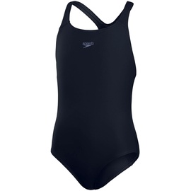 Speedo Mädchen Eco Endurance+ Medalist Schwimmanzug, Marineblau, 9-10 Jahre (140 cm)