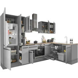 BASIC by Balculina Winkelküche Denver L-Form 310 cm grau