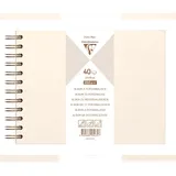 Clairefontaine Album DIY 3x 40 Blatt 21x16 cm Elfenbeinperlmutt
