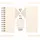 Clairefontaine Album DIY 3x 40 Blatt 21x16 cm Elfenbeinperlmutt