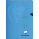 Clairefontaine 25x S'coolbook, Schulheft A4 16 Blatt 90g, blau - 323225C