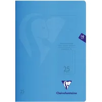 Clairefontaine 25x S'coolbook, Schulheft A4 16 Blatt 90g, blau - 323225C