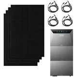 Anker Balkonkraftwerk Anker Solix 2000W PV Komplettset mit Solarbank 4 E5000 Pro, 2500 W, (Set, Erweiterbar auf bis zu 30 kWh, Ohne/Mit BP5000 Erweiterungsakku), IP66, Plug und Play schwarz