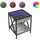 vidaXL Nachtschrank mit Infinity-LED 40 x 40 x 49 cm Grau