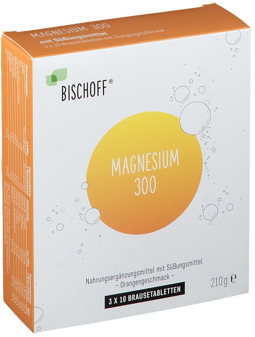 Magnesium-Brausetabletten 300 + Vitamin B-Komplex Brausetabletten 30 St 30 St Brausetabletten