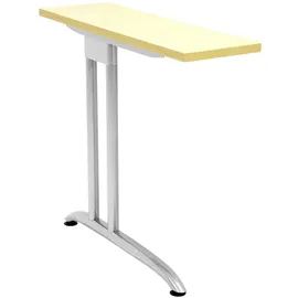 Hammerbacher Schreibtisch VBS16/6 buche nachbildung/silber