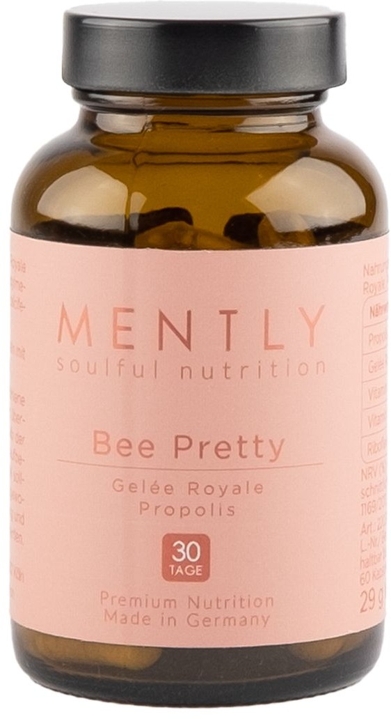 Mently Bee Pretty mit Gelee Royale & Propolis Kapseln 60 St