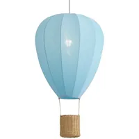 QAZQA Air Balloon 1-flg. E27 30 cm Textil/Metall Blau