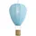 QAZQA Air Balloon 1-flg. E27 30 cm Textil/Metall Blau