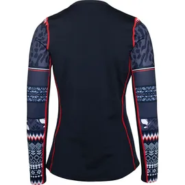 KARI TRAA Lilja Langarm-baselayer - Dark Navy Blue - M