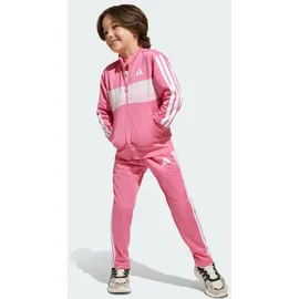 adidas Seasonal Essentials Tiberio 3-Streifen Tricot Trainingsanzug Pink Fusion / White / Clear Pink 104