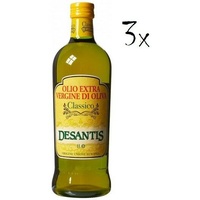 3x De Santis Classico Extra Natives nativ Olive Olivenöl 1L olio di oliva