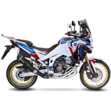 LeoVince SLIP-ON Edelstahl SBK Lv One Evo Schwarz für Honda Crf 1100 L Africa TWIN/ADVENTURE Sport/dct
