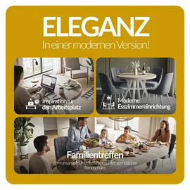 alpi möbel OVO Ø 90 cm bis 190 cm schwarz