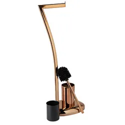 relaxdays WC-Garnitur kupfer Metall
