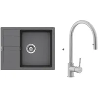 Schock Set mit Spüle und Armatur Granit SETSCHOCK8