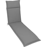 Deckchair-Auflage Unica 190 x 50 cm Stoff Silber