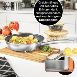 Moritz & Moritz Edelstahlpfanne Wabenstruktur 24 cm