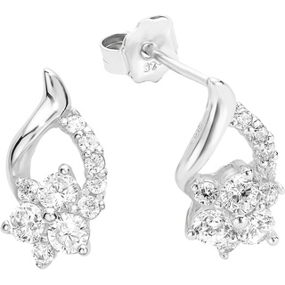 Amor Damen Ohrstecker, 925er Silber, silber, 99
