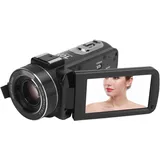 Jectse Digitalkamera-Recorder, 4K-Full-HD-3MP-Videokamera-Camcorder, 3-Zoll-IPS-Touchscreen, 10-facher Optischer Zoom, Camcorder-Kamera für Reisen, Kinder, Teenager, Erwachsene, Anfänger