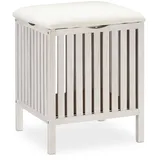 Relaxdays Wäschetruhe weiß