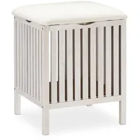 Relaxdays Wäschetruhe weiß