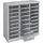 Proregal Schubladencontainer Kobra mit 27 Schubladen HxBxT 88x80x35cm | Lichtgrau