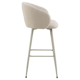 Actona Barhocker Eleanor 54 x 105 x 52 cm Beige/Grau
