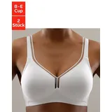 PETITE FLEUR T-Shirt-BH (Packung, 2 Stück) ohne Bügel aus Baumwolle, Basic Dessous weiß 100