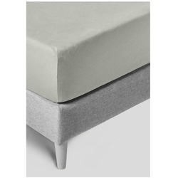 Kneer Easy-Stretch 25 Spannbetttuch - 140/160-200/220cm kiesel