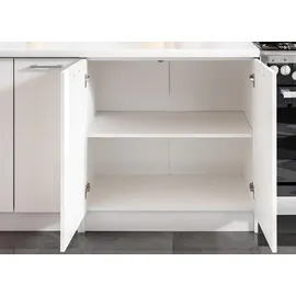 roe furniture Küchenzeile 180 cm Braun/Weiß