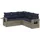 vidaXL Garten-Lounge-Set 5-tlg. grau