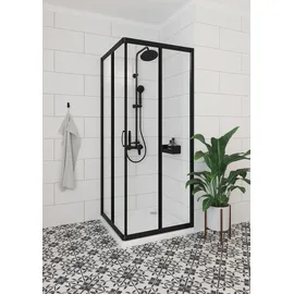 Deante Funkia Duschkabine 80 x 80 cm schwarz/transparent