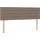 vidaXL Boxspringbett mit Matratze Taupe 140x200 cm Stoff