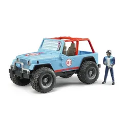Bruder Jeep Cross Country Racer blau mit Rennfahrer, Blau, Acrylnitril-Butadien-
