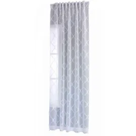 Gardinenbox Gardine HxB 245x145 cm Natur Lacework »Valencia« Multiband Aufhängung Scherli Transparent Leinen-Optik, 2023440