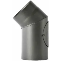 FireFix Ofenrohrbogen 45° Stahl 44 x 24 cm schwarz