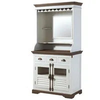 MASSIVMOEBEL24.DE Bar Mango 98x51x190 weiß lackiert Toulouse #105