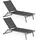 SonnenPartner Sonoa Sonnenliege 2er Set 200 x 65 x 30 cm Anthrazit