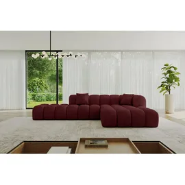 altdecor Ecksofa Ottomane Rechts OLEA-L2 - 289x176x71 cm bordeaux