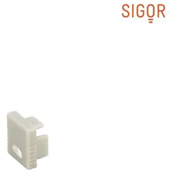 SIGOR Endkappe mit Loch Profil Schmal 5 SIG-9859301