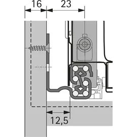 Hettich Quadro V6 Silent System 470 mm 1 Stück