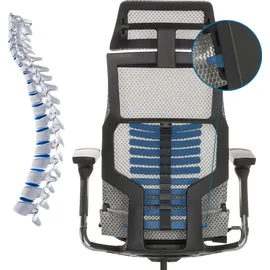 HJH Office POFIT GEN2 Netzstoff Hellgrau