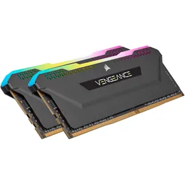 Corsair Vengeance RGB PRO SL schwarz DIMM Kit 32GB, DDR4-3600, CL18-22-22-42 (CMH32GX4M2D3600C18)