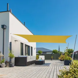 WINDHAGER Sonnensegel Rechteckig gelb,