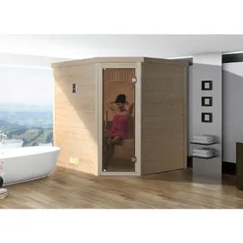 Weka Turku 1 Sparset 1 inkl. 7,5 kW Sauna-Ofen + Ganzglastür graphit