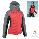 Sport Saas Fee Stepp Thermojacke m Kapuze coral/light grey 8506 38