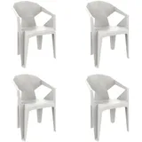 Resol Garbar Delta Sessel 57 x 60 x 105 cm weiß 4 St.