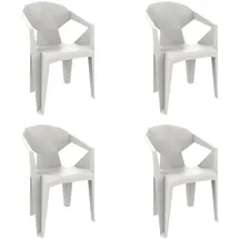 Resol Garbar Delta Sessel 57 x 60 x 105 cm weiß 4 St.