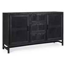 BIZZOTTO Sideboard Weston 150 x 90 x 40 cm Schwarz